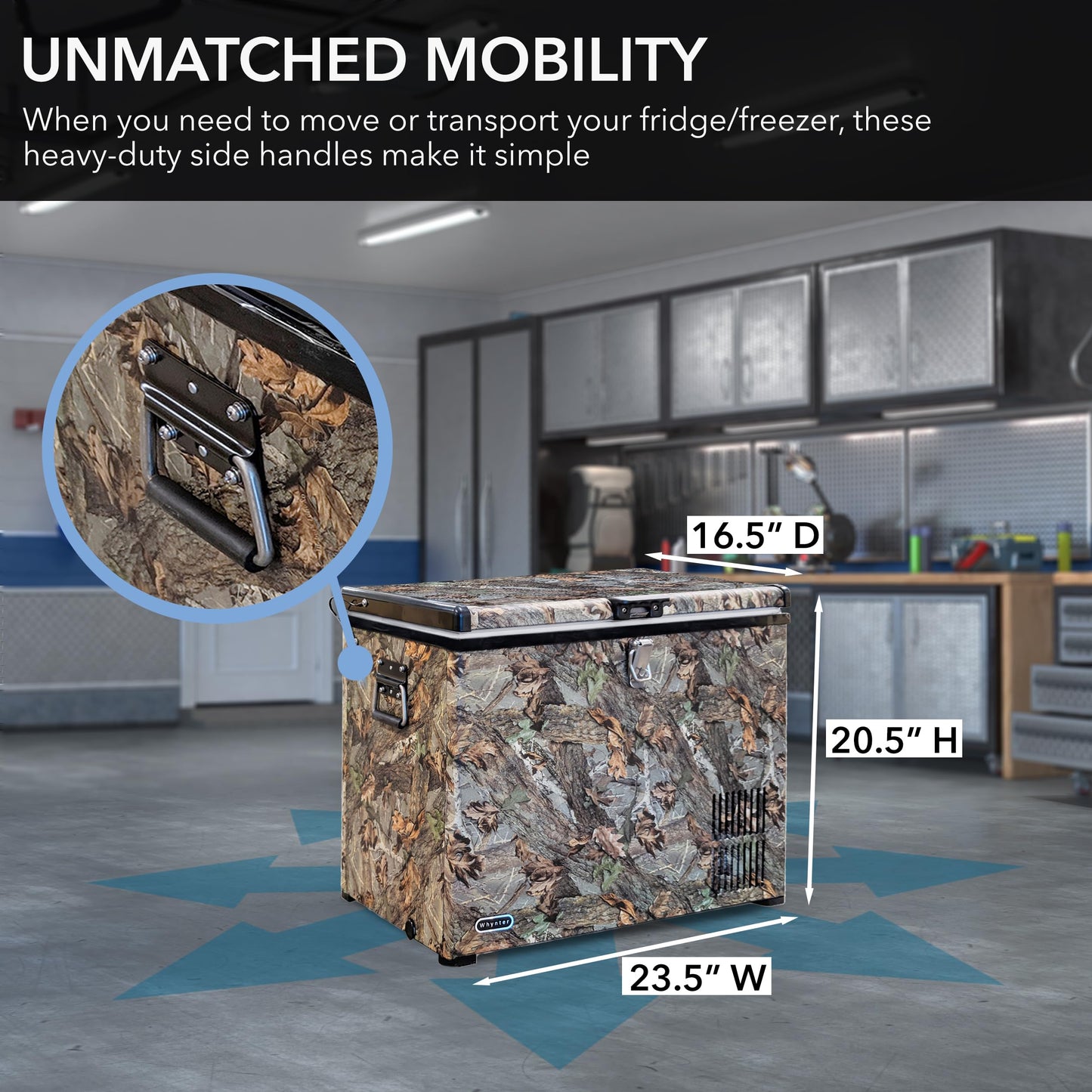 Whynter FM-45CAM 45 QT Portable Fridge/Freezer Camouflage Edition