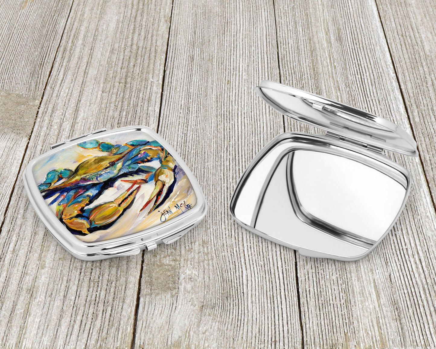 #20 Crab Compact Mirror – Stylish Purse Mirror with Artistic Covers JMK1255SCM
