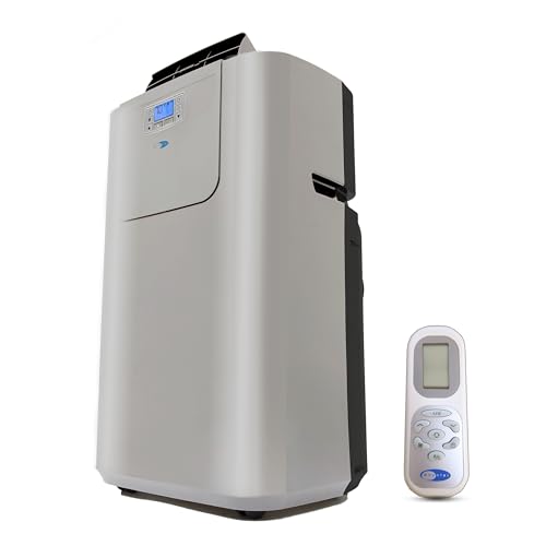 Whynter ARC-122DHP 12,000 BTU Elite Dual Hose Portable AC, Heater, Dehumidifier & Fan, 400 sq ft, Grey