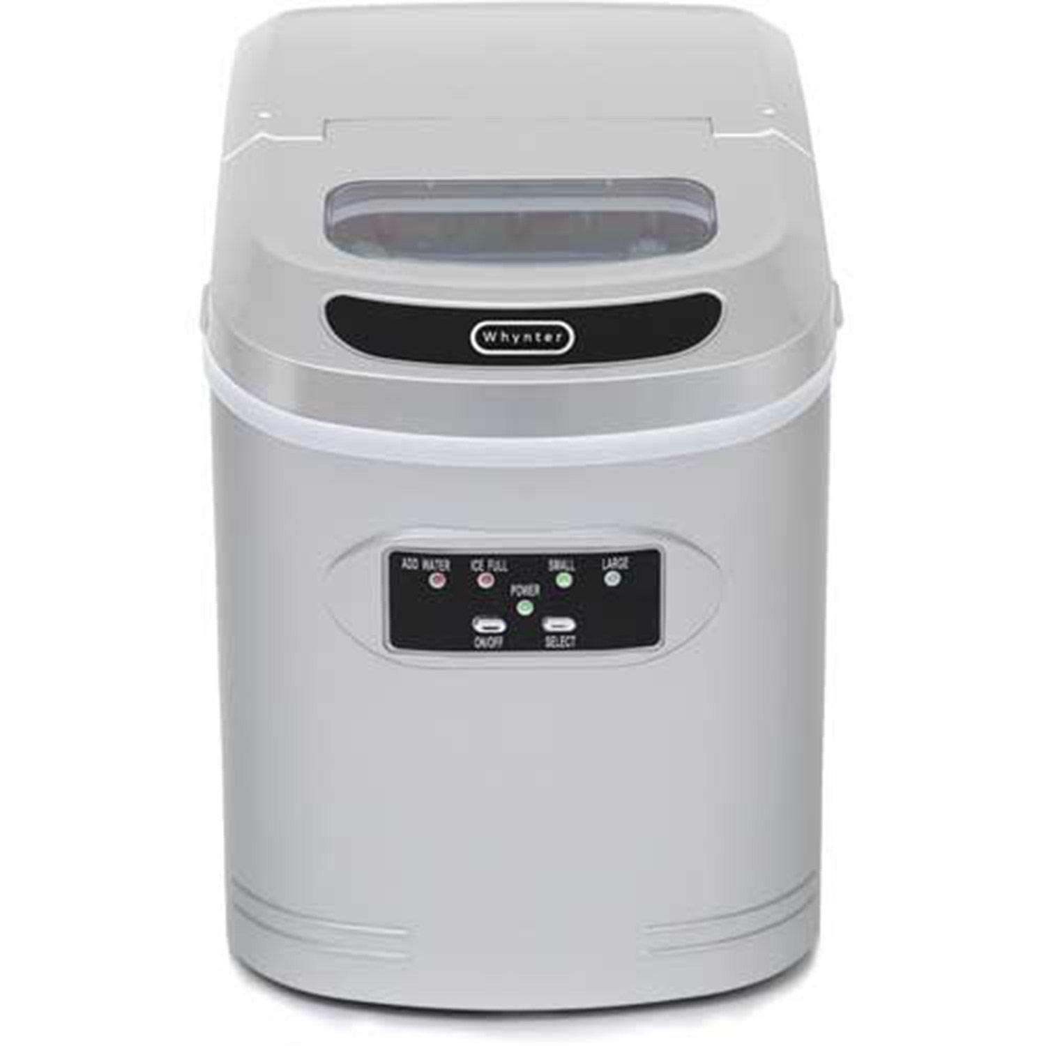 Whynter IMC-270MS Compact Portable Ice Maker 27 lb capacity - Metallic Silver