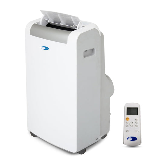 Whynter ARC-148MHP 14,000 BTU (10,000 BTU SACC) Portable Air Conditioner, Heater, Dehumidifier, and Fan with Activated Carbon and SilverShield Filter plus Drain Pump, up to 500 sq ft in White