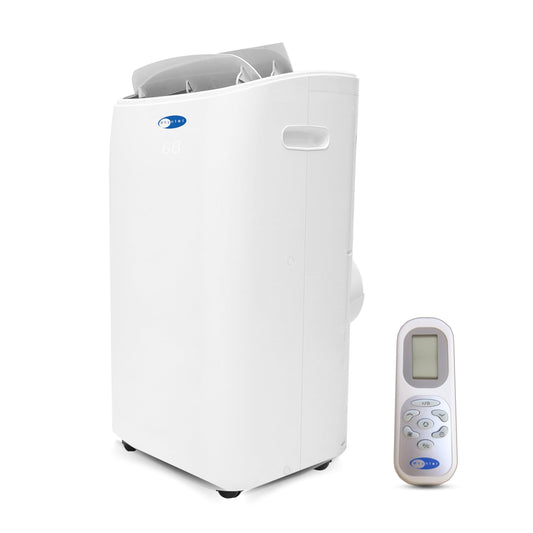 Whynter ARC-147WFH 14,000 BTU (10,000 BTU SACC) Dual Hose Cooling Portable Air Conditioner, Heater, Dehumidifier, and Fan with Remote Control, HEPA and Carbon Filter, up to 500 sq ft in White