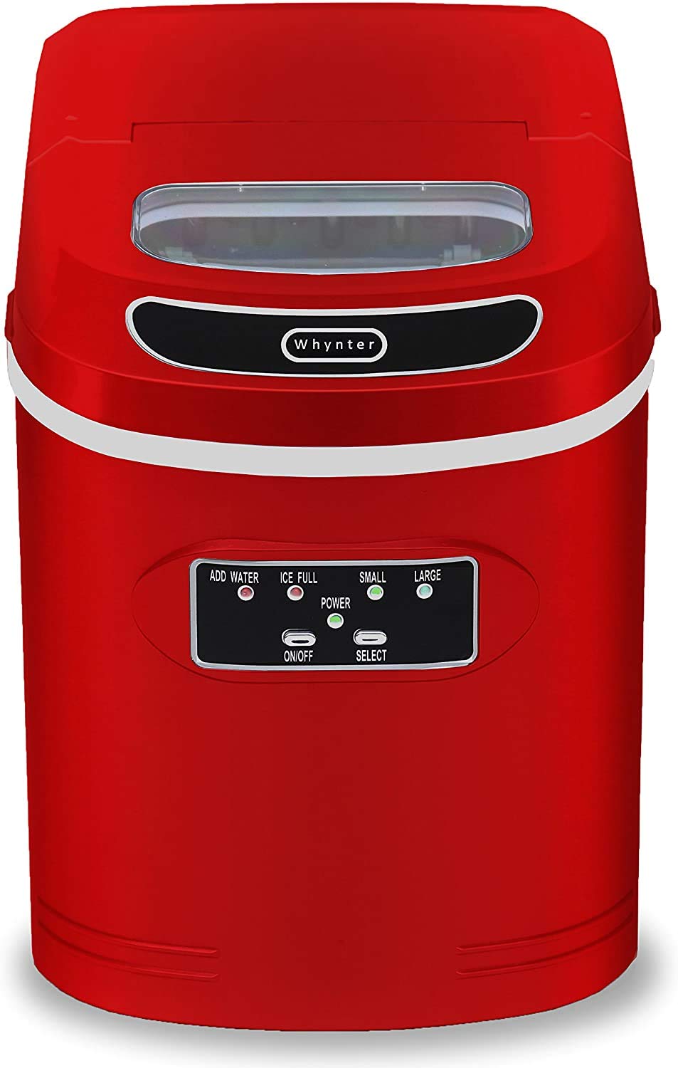 Whynter IMC-270MR Compact Portable Ice Maker 27 lb capacity - Metallic Red