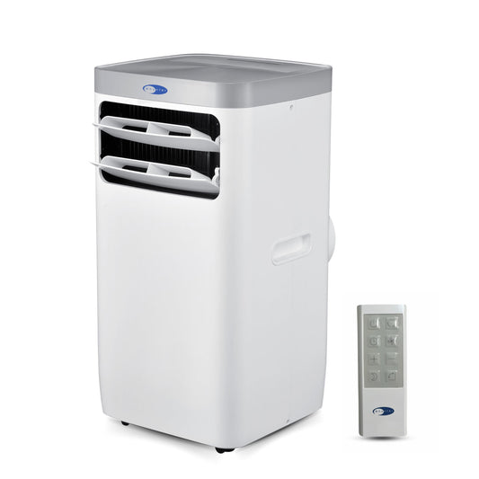 Whynter ARC-115WG 11,000 BTU Compact Portable Air Conditioner & Dehumidifier with Remote, 400 sq ft, White/Grey