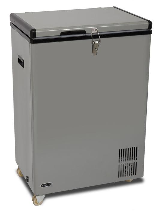 Whynter FM-951GW 95 Quart Portable Wheeled Freezer with Door Alert and 12v Option - Gray