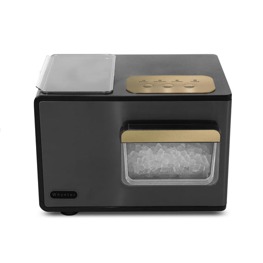 Whynter IBX-388BG Countertop Nugget Ice Maker, 40lbs/24hrs, Black & Gold Finish