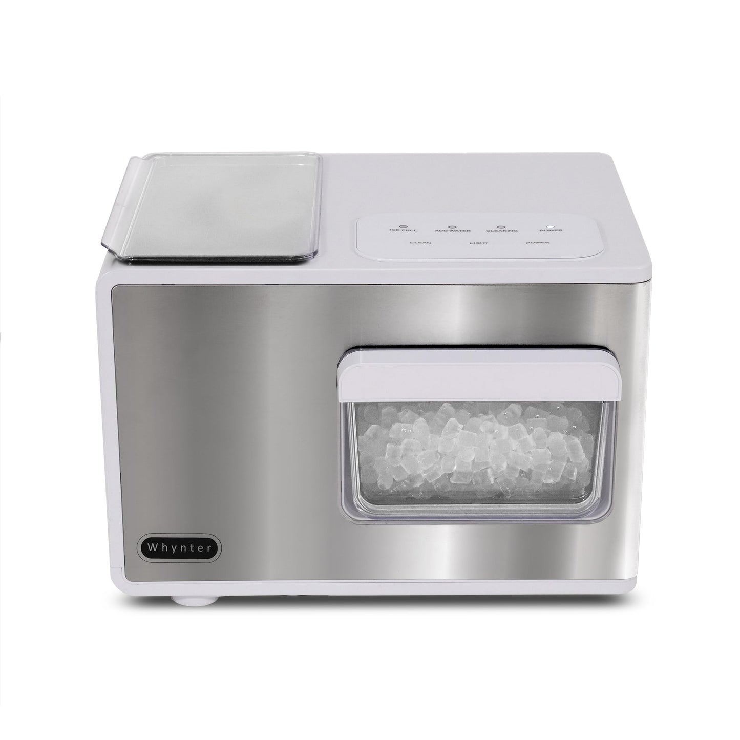 Whynter IBX-388WS Countertop Nugget Ice Maker, 40lbs/24hrs, Silver & White Finish