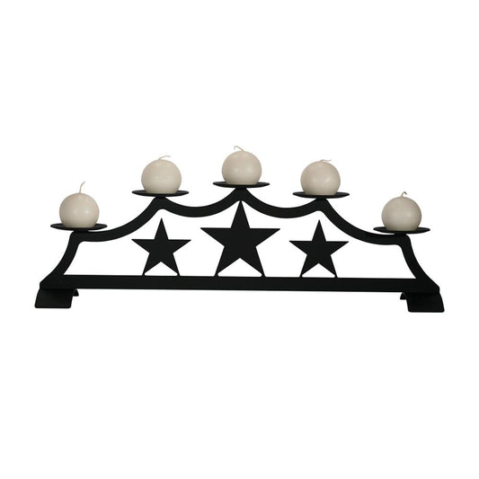 Star Fireplace Pillar Candle Holder